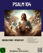 Psalm 104 Unison choral sheet music cover
